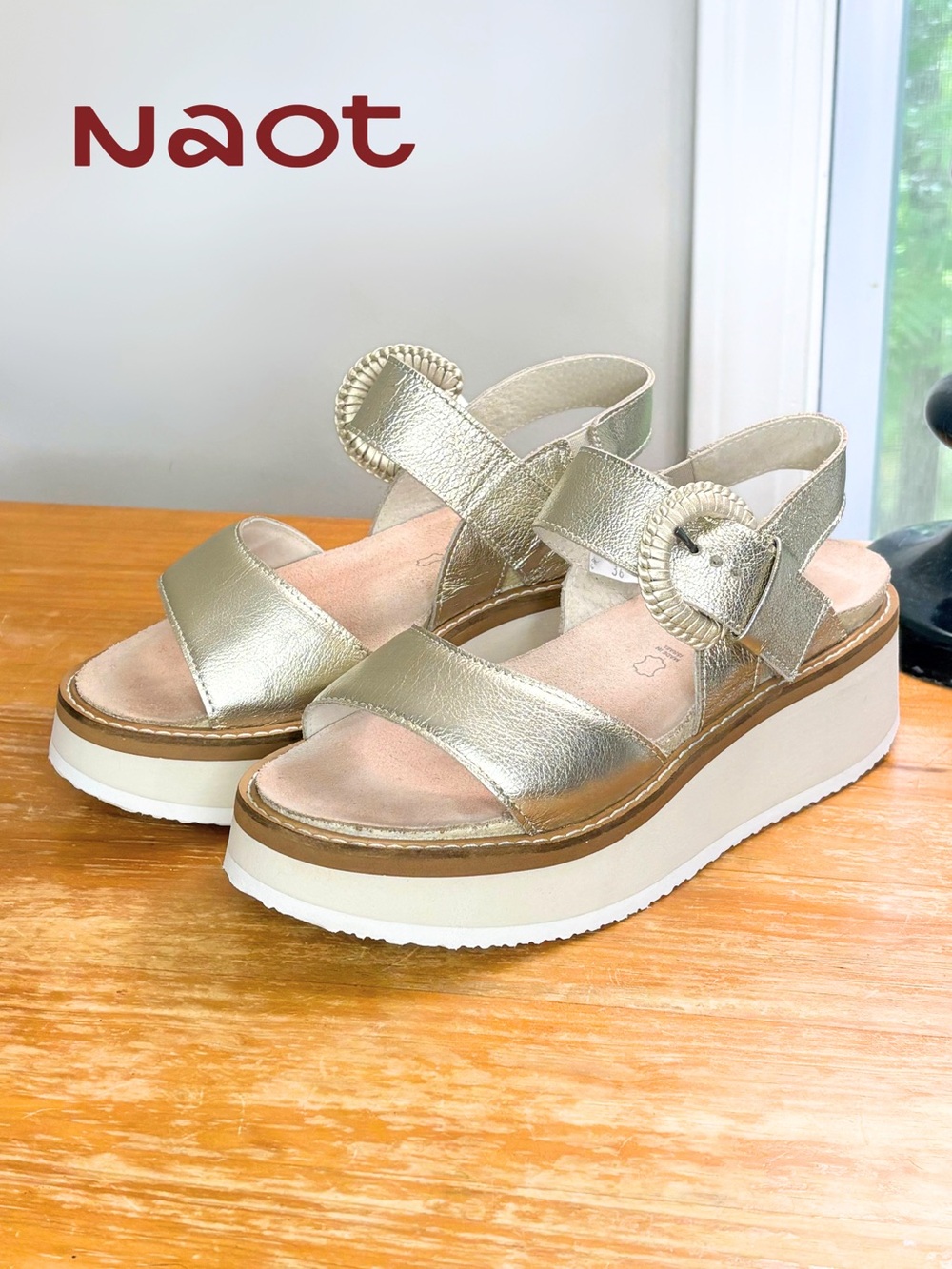 Naot Crepe Leather Sandals